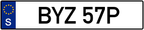 Trailer License Plate
